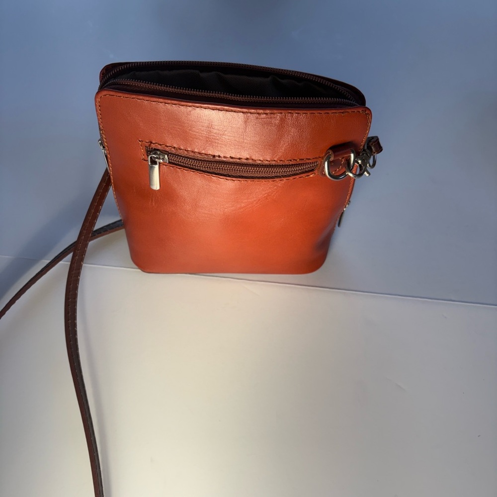 Vera Pelle LH Moda NWOT made in Italy Leather Crossbody Bag - Picture 2 of 8